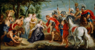 David Encuentra a Abigail, c.1620-5 de Peter Paul studio of Rubens