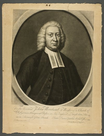 Reverendo John Moorhead de Peter Pelham