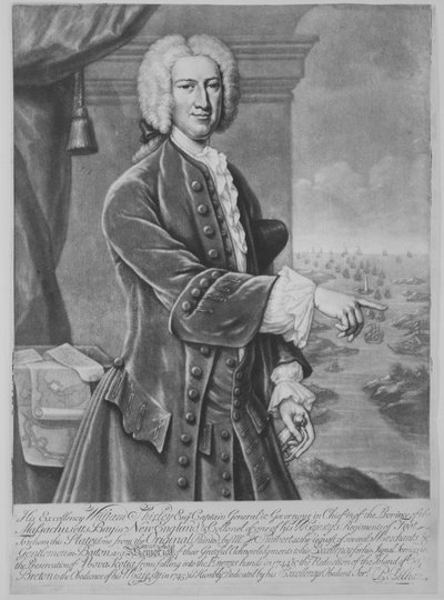 William Shirley, Gobernador de Massachusetts, 1747 de Peter Pelham