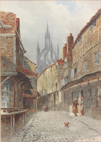 Castle Garth, Newcastle (acuarela sobre papel) de Peter Petersen Toft
