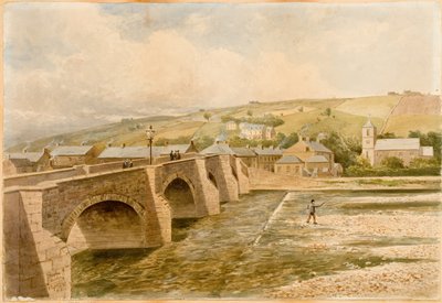Haydon Bridge (acuarela, lápiz y acuarela sobre papel) de Peter Petersen Toft