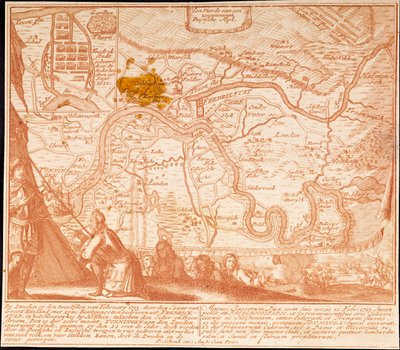 La conquista de Friedrichstadt el 12 de febrero de 1713, 1713 de Peter Schenk