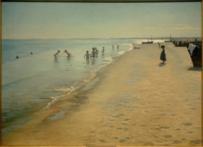 Día de verano en la playa sur de Skagen de Peder Severin Krøyer