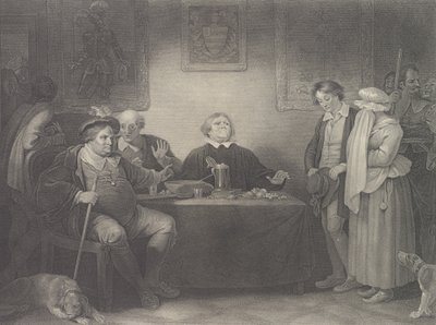 Las Siete Edades, Quinta Edad: La Justicia, Shakespeare, Como Tú..., publicado por primera vez en 1801, reeditado en 1852 de Peter Simon