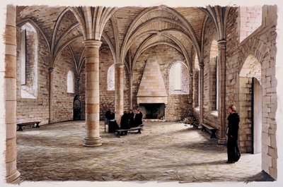 Abadía de Battle, siglo XII, c1990-2010 de Peter Urmston