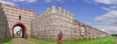 Puerta sur de las murallas de la ciudad romana de Silchester, siglo III de Peter Urmston