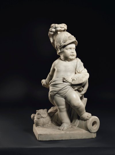 Putto representando el aprendizaje y las artes de Peter Van Den Branden