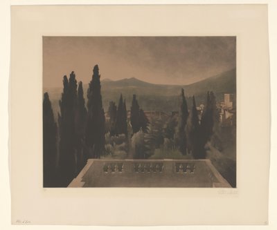 Vista desde un balcón de Peter Vilhelm Ilsted (signed by artist)