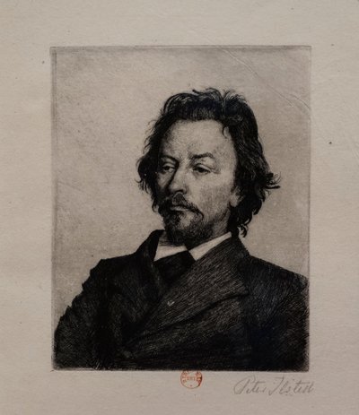 Retrato de Vilhelm Hammershoi de Peter Vilhelm Ilsted