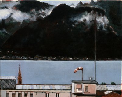 Lago Lemán, 2008 (óleo sobre lienzo) de Peter Wilson