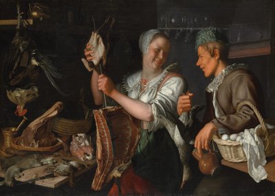 Escena de cocina, 1620s de Peter Wtewael