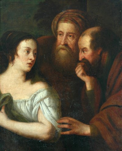 Susana y los ancianos de Peter after Lely