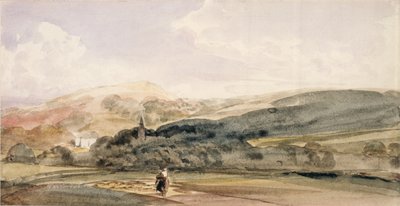 Un paisaje con figuras en Malvern de Peter de Wint