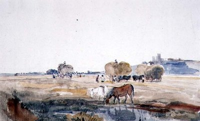 Un Campo de Heno en Lincoln de Peter de Wint