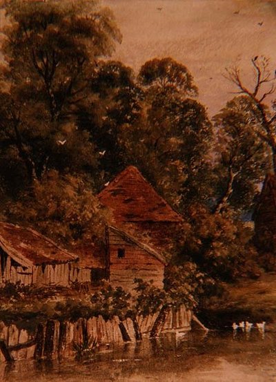 Una vieja cabaña de Peter de Wint