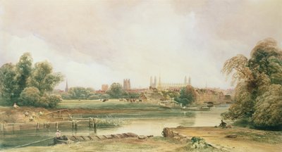 Cambridge (lápiz y acuarela sobre papel) de Peter de Wint