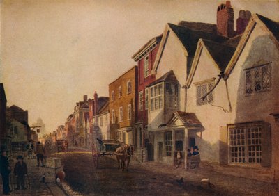 Eton High Street, siglo XIX, 1924 de Peter de Wint