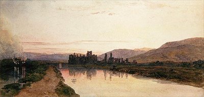 Abadía de Neath, Glamorganshire, al atardecer de Peter de Wint