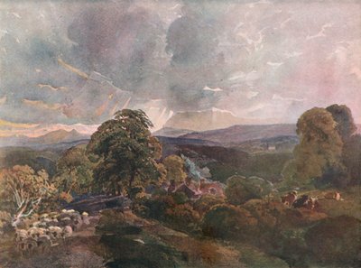 Sackbridge Hall, cerca de Lowther, c1928 de Peter de Wint