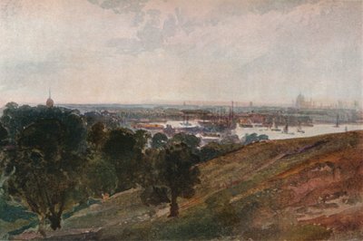 El Támesis desde Greenwich Hill, c. 1820 de Peter de Wint