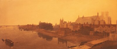 Abadía de Westminster y Salón y Antiguas Casas del Parlamento de Peter de Wint