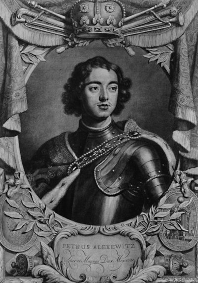 Pedro el Grande, Zar de Rusia, c1698 de Peter van Gunst
