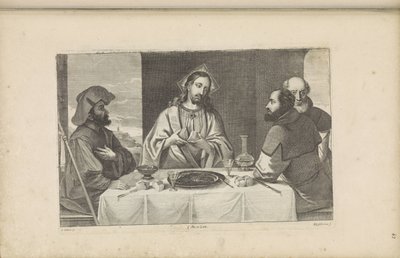 Comida en Emaús de Peter van Liesebetten