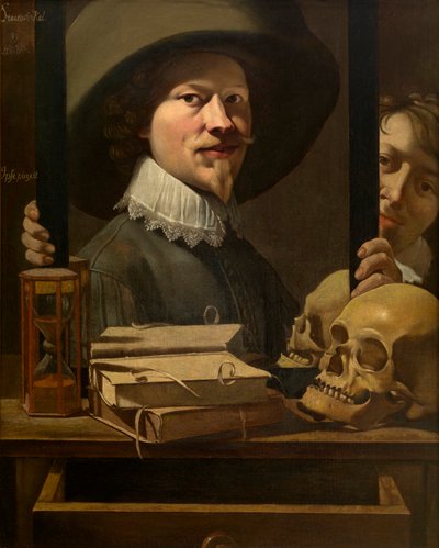 Retrato vanidoso del pintor (óleo sobre lienzo) de Peter van Lint