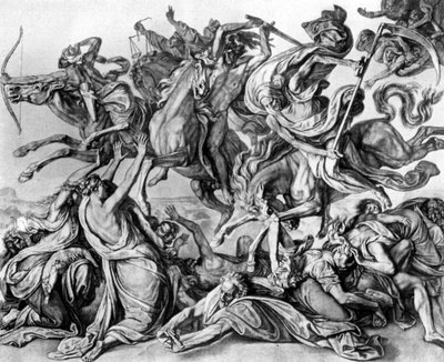 Los Cuatro Jinetes del Apocalipsis, 1926 de Peter von Cornelius