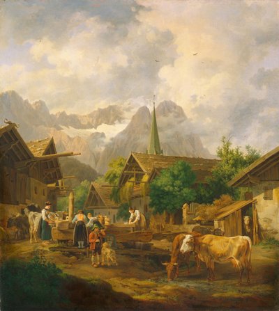 Mañana en Partenkirchen, 1819 de Peter von Hess