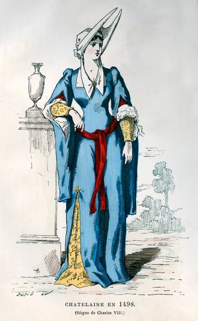 Dama del señorío de la época de Carlos VIII de Francia, 1498, 1882-1884 de Petit