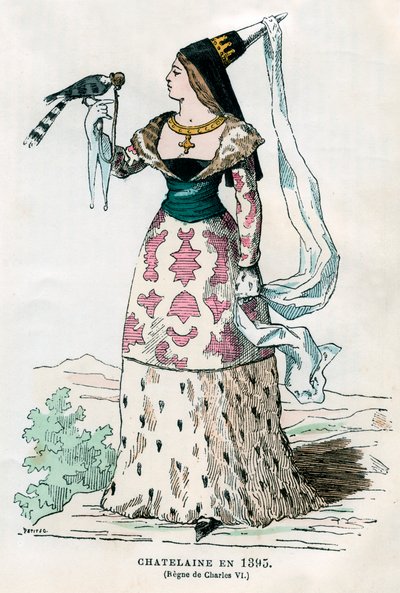 Dama del señorío de la época de Carlos VI de Francia, 1395 1882-1884 de Petit