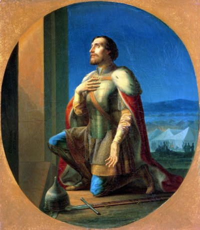 Alejandro Nevski (1220/1-65) Príncipe de Novgorod, Gran Duque de Vladímir de Petr Mikhailovich Shamshin