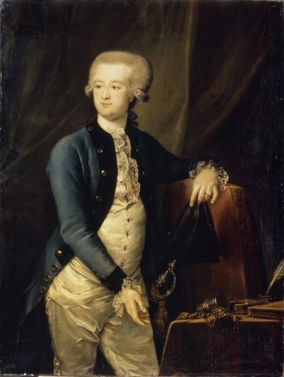 Retrato del Barón Pyotr Fyodorovich Maltitz 1753-1826, 1785 de Petro Semyonovich Drozhdin