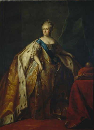 Retrato de la emperatriz Catalina II 1729-1796 de Petro Semyonovich Drozhdin