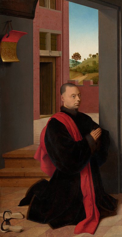 Retrato de un donante masculino de Petrus Christus