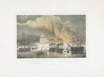 Bombardeo de Argel, 1816
Bombardeo de la ciudad de Argel por una escuadra combinada anglo-holandesa el 27 de agosto de 1816 / Bombardement de la ville d