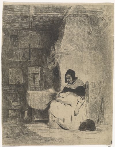 mujer leyendo de Petrus Marius Molijn