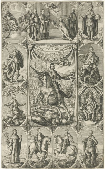 Representación alegórica del emperador Fernando III de Petrus Rucholle