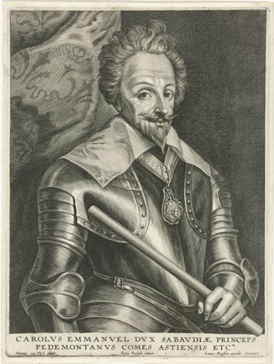 Hay un retrato de Karel Emanuel I de Petrus Rucholle