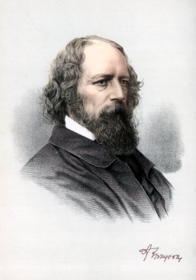 Alfred Tennyson, 1er Barón Tennyson, poeta inglés, c1890 de Petter and Galpin Cassell