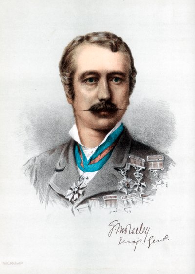 Garnet Joseph Wolseley, 1er Vizconde Wolseley, soldado británico nacido en Irlanda, c1890 de Petter and Galpin Cassell