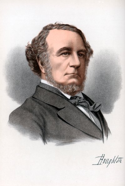 Richard Monckton Milnes, 1er Barón Houghton, poeta y político inglés, c1890 de Petter and Galpin Cassell