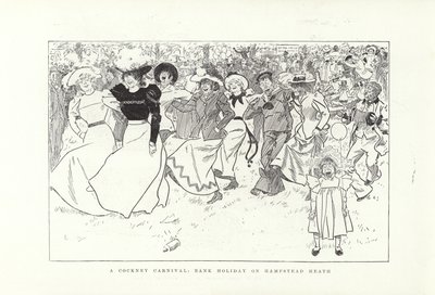 Un Carnaval Cockney, día festivo en Hampstead Heath de Phil May
