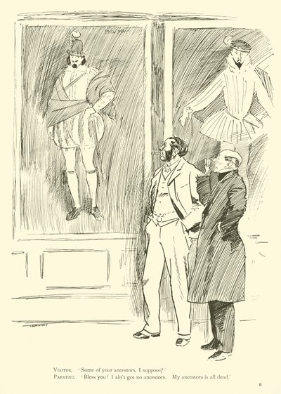 Caricatura de Phil May, de la década de 1890 de Phil May