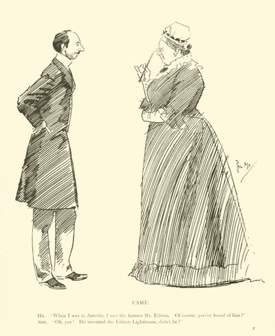 Caricatura de Phil May, de la década de 1890 de Phil May