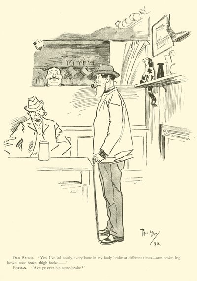 Caricatura de Phil May, de la década de 1890 de Phil May