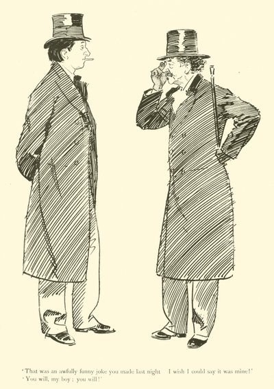 Caricatura de Phil May, de la década de 1890 de Phil May