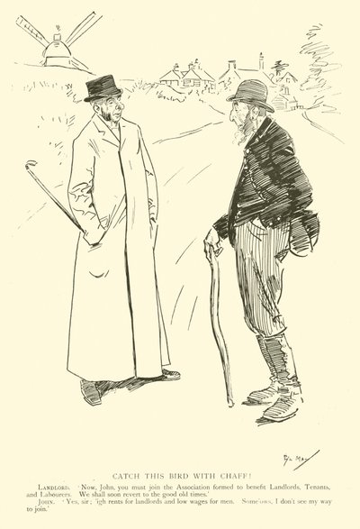 Caricatura de Phil May, de la década de 1890 de Phil May
