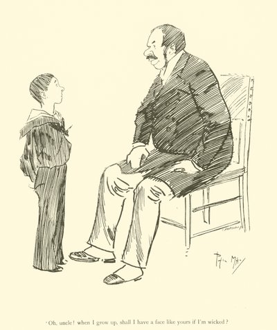 Caricatura de Phil May, de la década de 1890 de Phil May